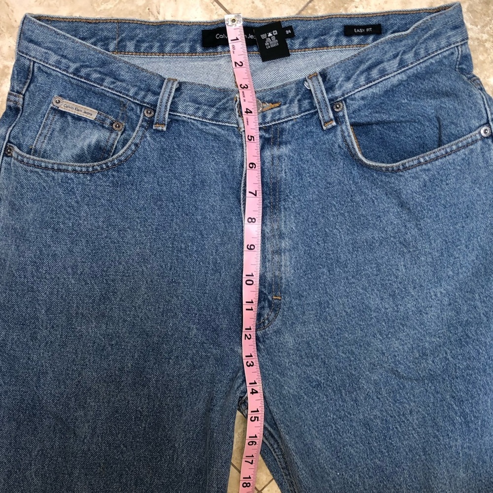 CALVIN KLEIN EASY FIT BLUE JEANS W34 - Picture 8 of 14